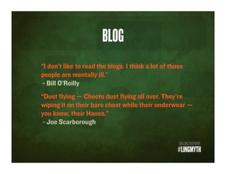 BUT WHAT IS A BLOG?




                      #LINGMYTH
 