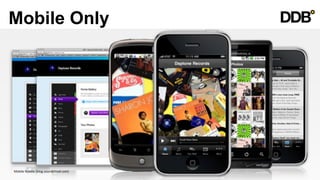 Mobile Only




   Mobile	
  Roadie	
  (blog.soundcloud.com)	
  
XXXXX	
  
 