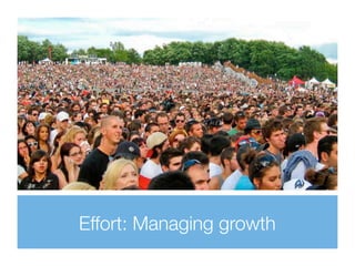 Effort: Managing growth
 