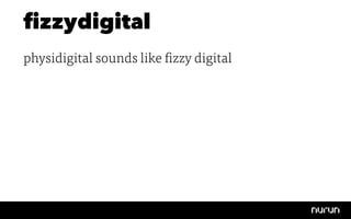 ﬁzzydigital
physidigital sounds like fizzy digital
 