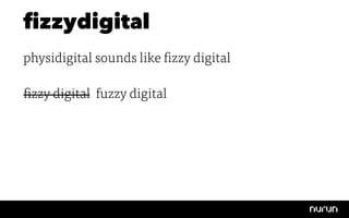 ﬁzzydigital
physidigital sounds like fizzy digital

fizzy digital

 fuzzy digital

 