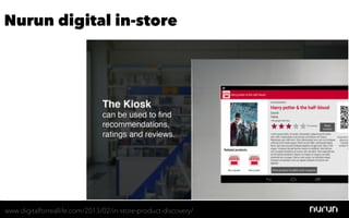 Nurun digital in-store




www.digitalforreallife.com/2013/02/in-store-product-discovery/
 