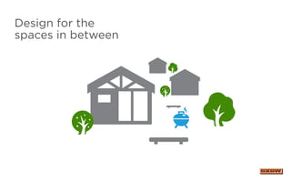 Design for the
spaces in between
 
