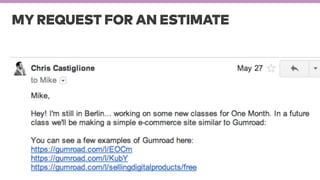 MY REQUEST FOR AN ESTIMATE
 