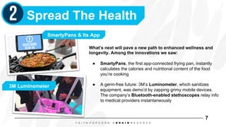 7
What’s next will pave a new path to enhanced wellness and
longevity. Among the innovations we saw:
●  SmartyPans, the fi...