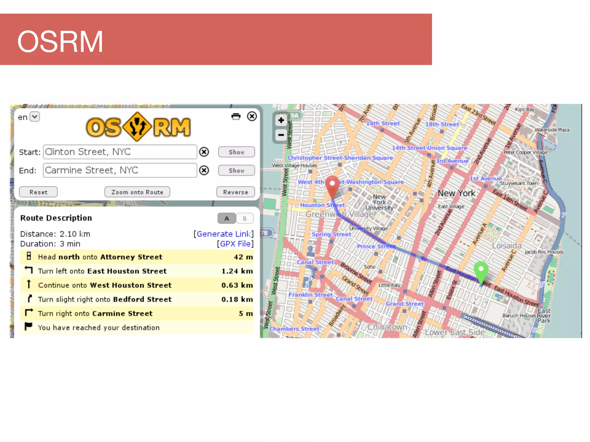 OSRM
 