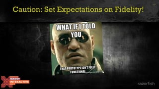 17
Caution: Set Expectations on Fidelity!
 