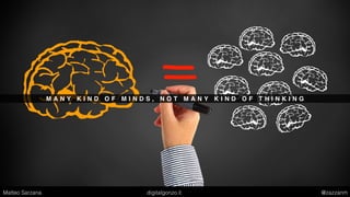 N O T S C A R Y A S L O N G A S H E L P F U L
Matteo Sarzana digitalgonzo.it @zazzanm
 