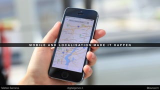 T I M E = M O N E Y
Matteo Sarzana digitalgonzo.it @zazzanm
 