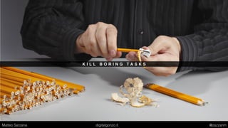 O N D E M A N D I S T H E A N S W E R T O A N I M P U L S E
Matteo Sarzana digitalgonzo.it @zazzanm
 