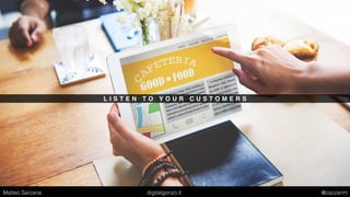 H I G H E X P E C T A T I O N S I N B L U E J E A N S
Matteo Sarzana digitalgonzo.it @zazzanm
 