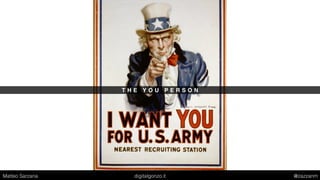 T H E I N T E R N E T O F E X P E R I E N C E S
Matteo Sarzana digitalgonzo.it @zazzanm
 