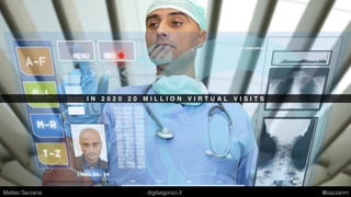 I N 2 0 2 0 8 0 % O F D O C T O R S J O B W I L L B E D O N E B Y A I
Matteo Sarzana digitalgonzo.it @zazzanm
 