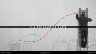 K I L L T H E L E A R N I N G C U R V E
Matteo Sarzana digitalgonzo.it @zazzanm
 