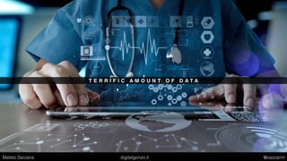 T E R R I F I C A M O U N T O F D A T A
Matteo Sarzana digitalgonzo.it @zazzanm
 