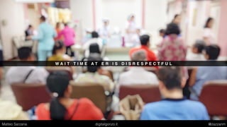 W A I T T I M E A T E R I S D I S R E S P E C T F U L
Matteo Sarzana digitalgonzo.it @zazzanm
 