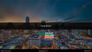 T H A N K S !
Matteo Sarzana digitalgonzo.it @zazzanm
 