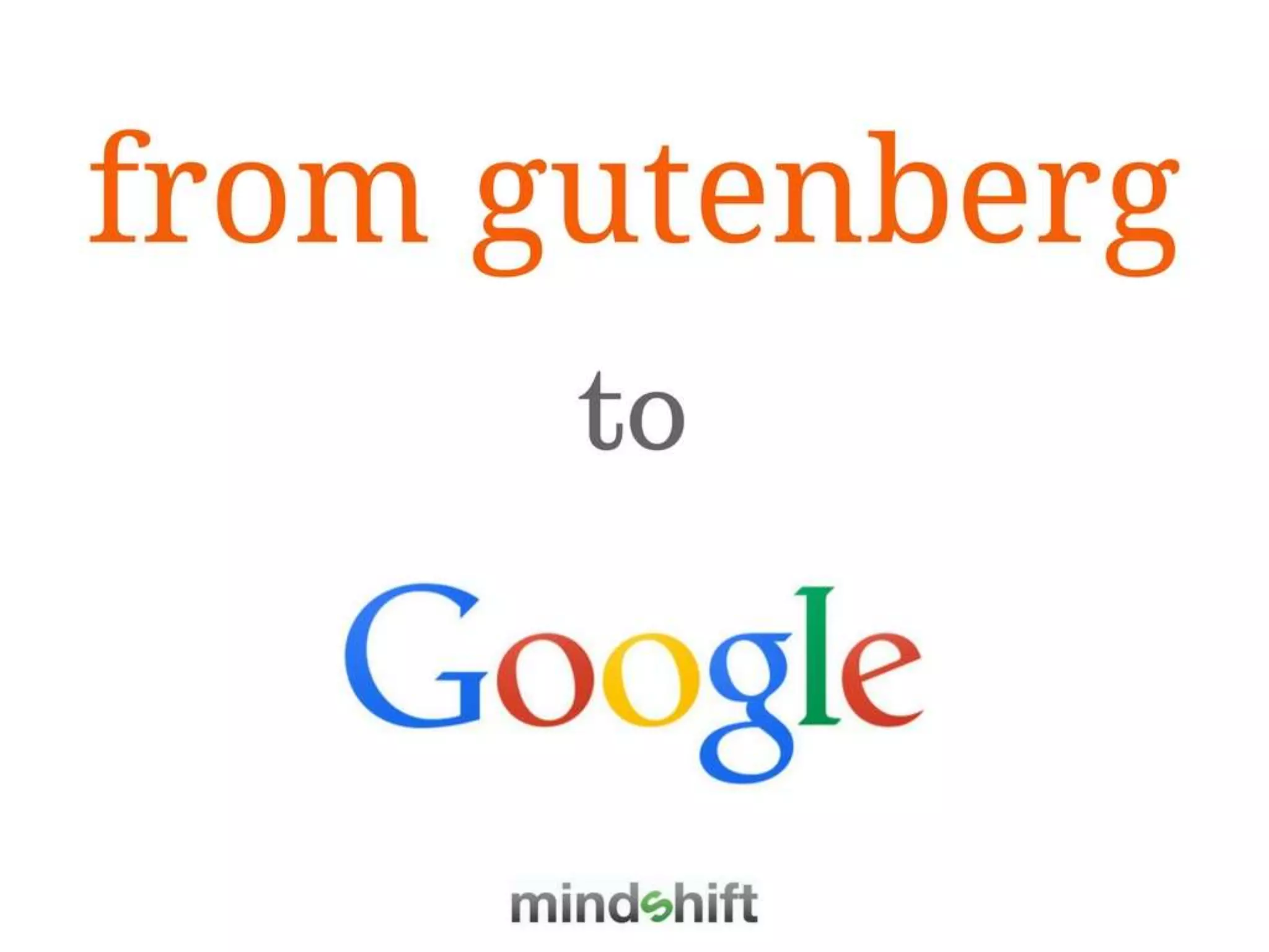 Shifting Learning From Gutenberg to Google