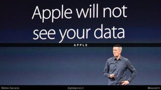 A P P L E
Matteo Sarzana digitalgonzo.it @zazzanm
 