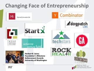 Changing Face of Entrepreneurship
Herbert B. Jones
Foundation’s Milestone
Achievement Awards
University of Washington
 