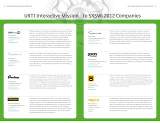UKTI Mission to SXSW 2012 Mission Brochure