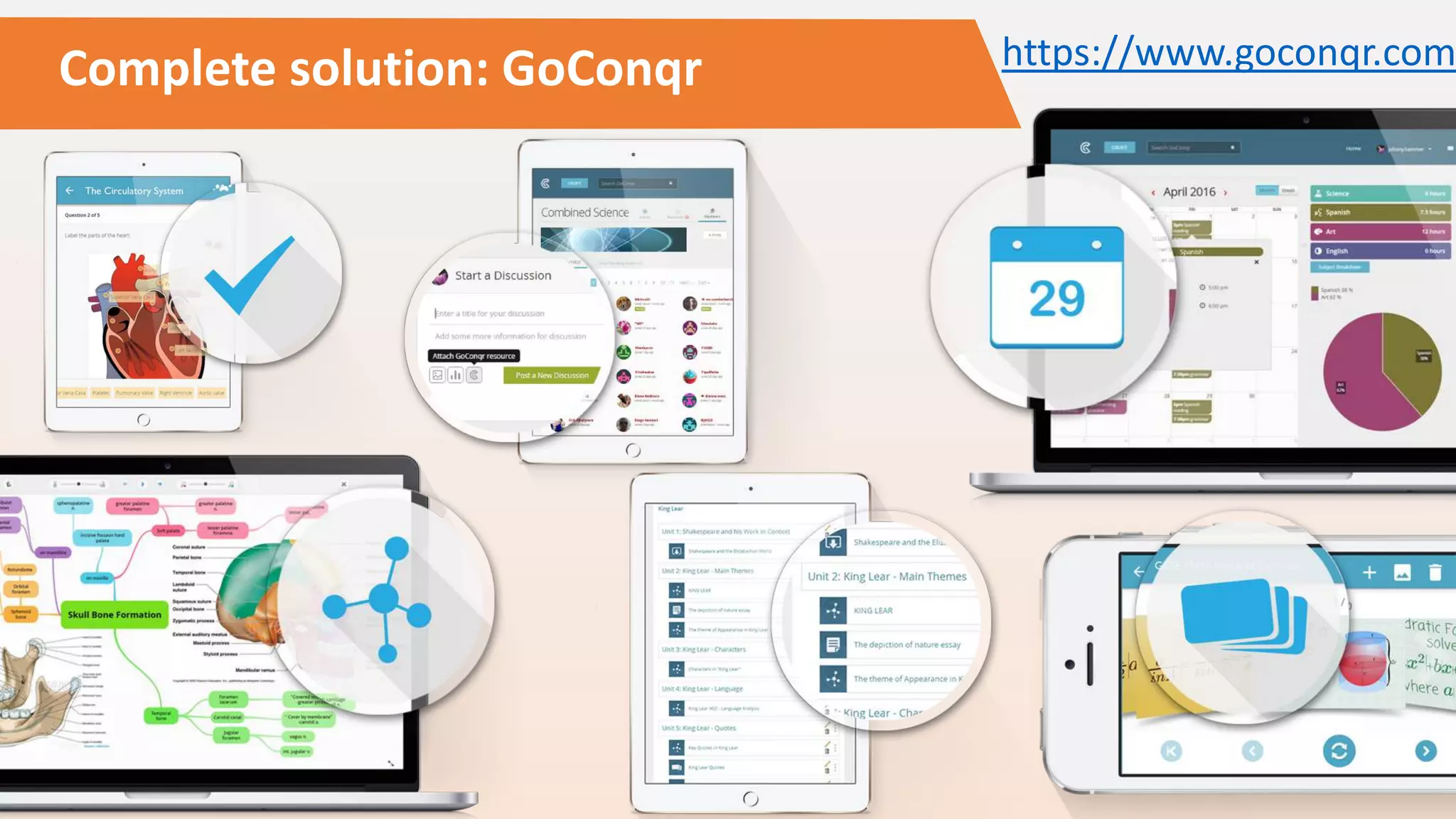 Complete solution: GoConqr https://www.goconqr.com
 
