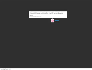 Tuesday, March 6, 12
 