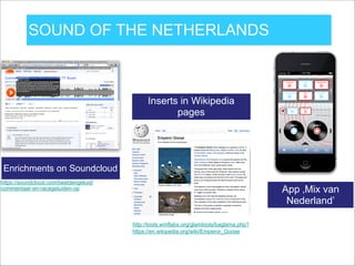 A TYPOLOGY OF USER PARTICIPATION IN A
HERITAGE CONTEXT
1. Tagging and Classification
2. Collection Acquisition
3. Contextualisation
4. Correction and Transcription
5. Co-curation
6. Crowdfunding
10-3-2014
 
