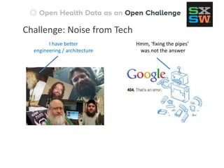 I have better
engineering / architecture
Hmm, ‘fixing the pipes’
was not the answer
Challenge: Noise from Tech
 