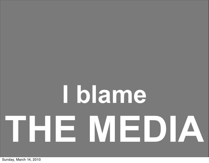 Who Do You Blame And Who Do You Blame And