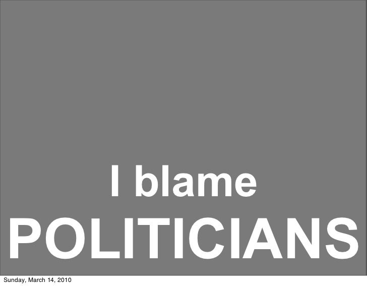 Who Do You Blame And Who Do You Blame And