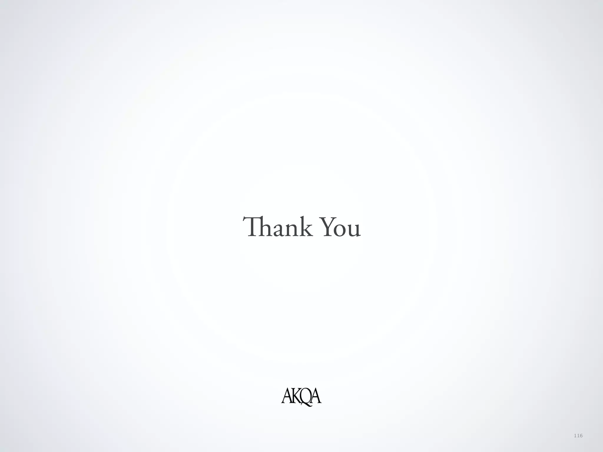 ank You




           116
 