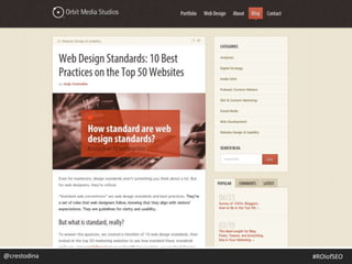 @crestodina #ROIofSEO
 