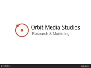 Research & Marketing
@crestodina #ROIofSEO
 
