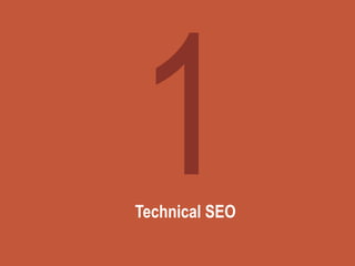 Technical SEO
 