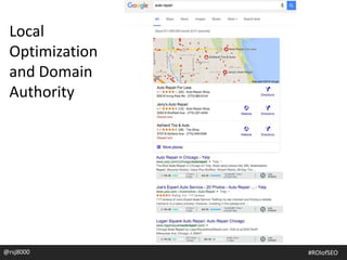 Local
Optimization
and Domain
Authority
@rsj8000 #ROIofSEO
 