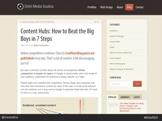 @crestodina #ROIofSEO
 