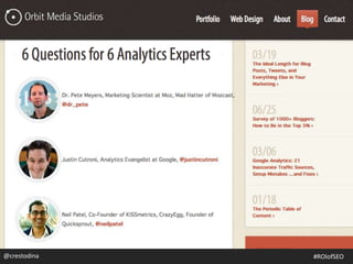 @crestodina@crestodina #ROIofSEO
 