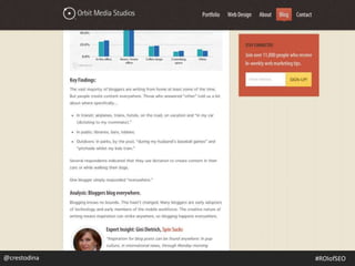 @crestodina #ROIofSEO
 