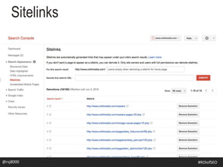 @rsj8000
Sitelinks
#SEOforROI@rsj8000 #ROIofSEO
 