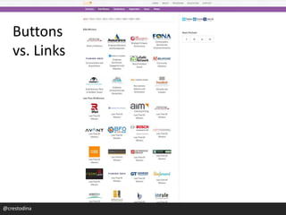@crestodina
Buttons
vs. Links
 