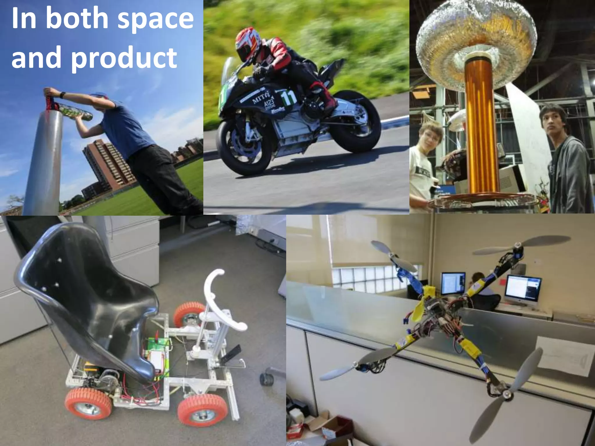 In both space
and product
 