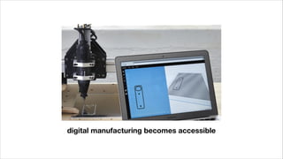 digital manufacturing becomes accessible
 