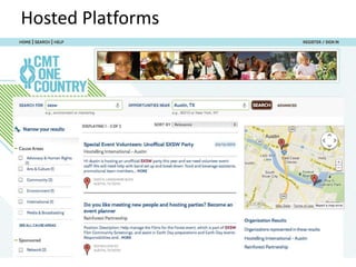 Hosted Platforms
 