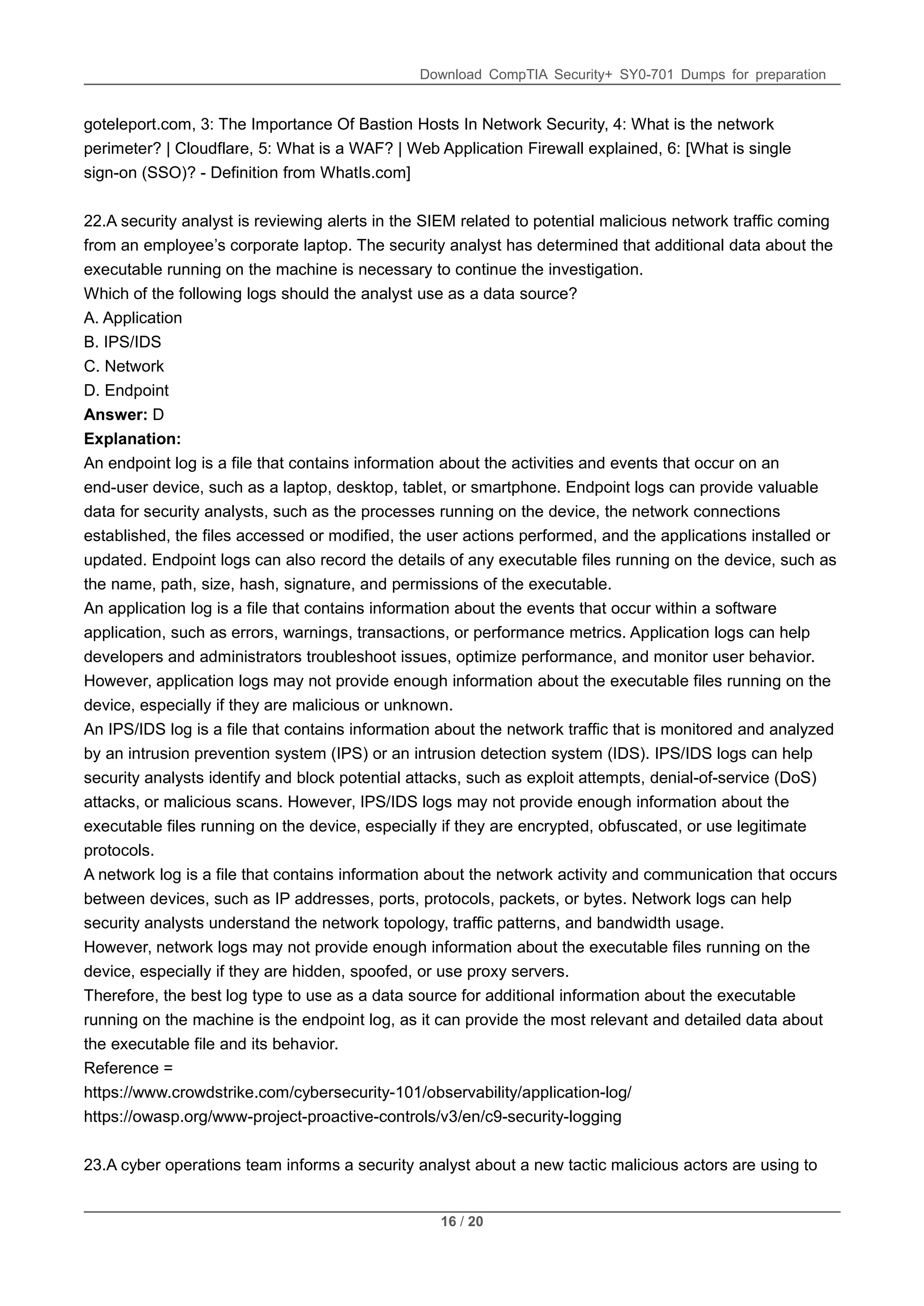SY0-701 CompTIA Security+ PDF Questions 2025 | PDF