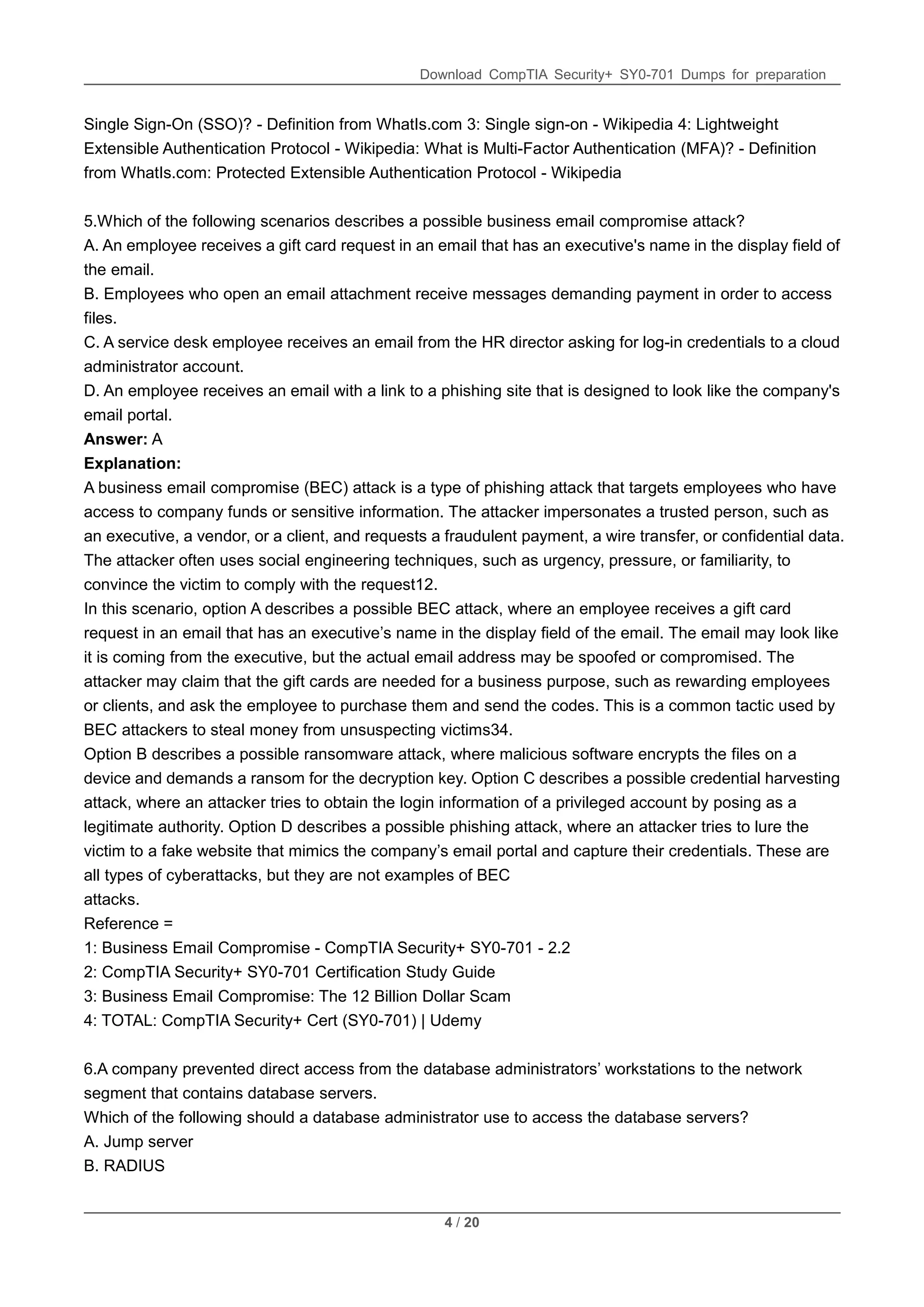 SY0-701 CompTIA Security+ PDF Questions 2025 | PDF