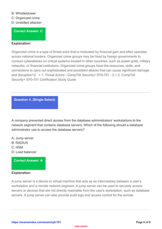 CompTIA Security+ SY0-701 Certification Exam – Objectives, Domains ...