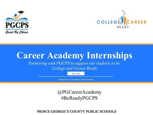 Pgcps Career Academy Internships