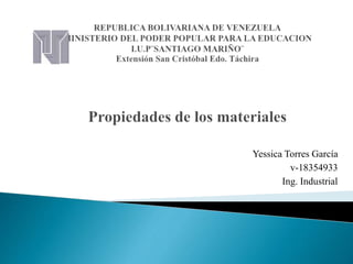 Yessica Torres García
v-18354933
Ing. Industrial
 