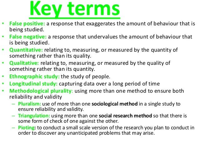 Sy4 Research Methods A2
